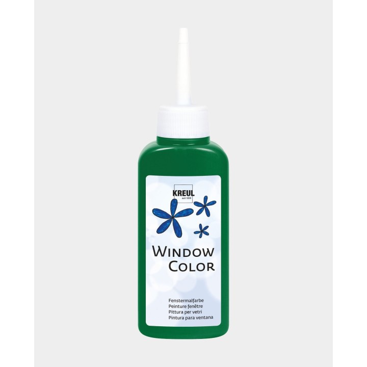 KREUL Fensterfarbe auf Wasserbasis Dunkelgrün 80ml