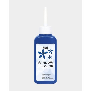 KREUL Peinture pour fenêtres à base d'eau Bleu royal 80ml