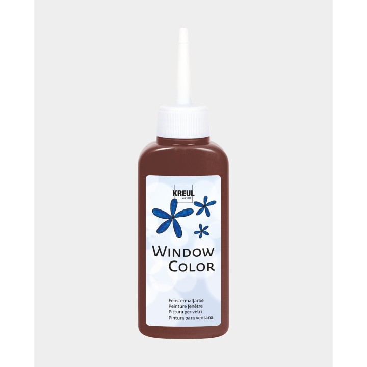 KREUL peinture pour fenêtres à base d'eau brun foncé 80ml