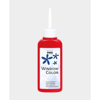 KREUL Fensterfarbe auf Wasserbasis Kirschrot 80ml