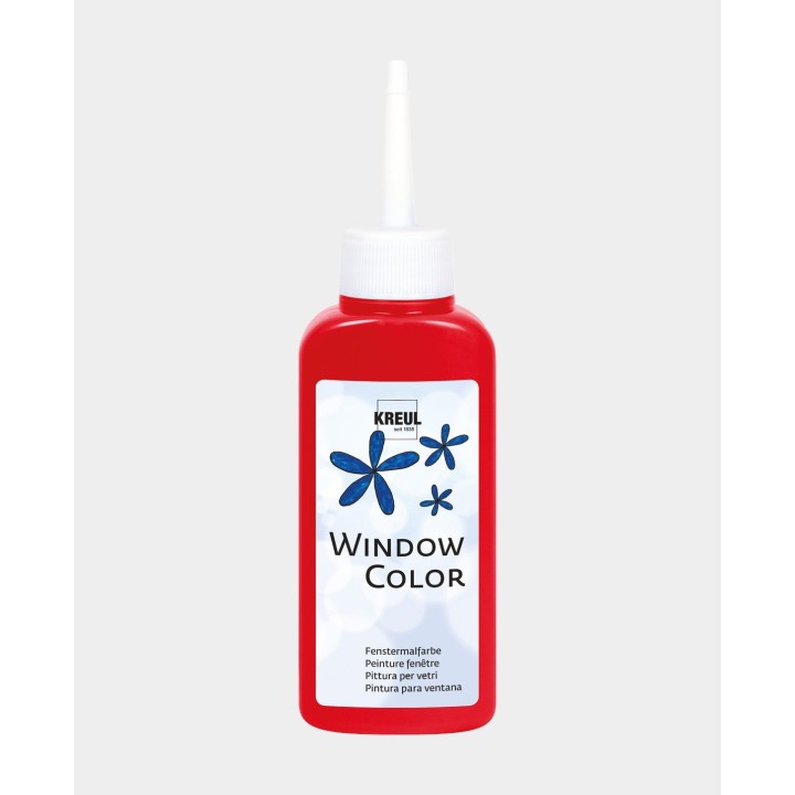 KREUL Fensterfarbe auf Wasserbasis Kirschrot 80ml