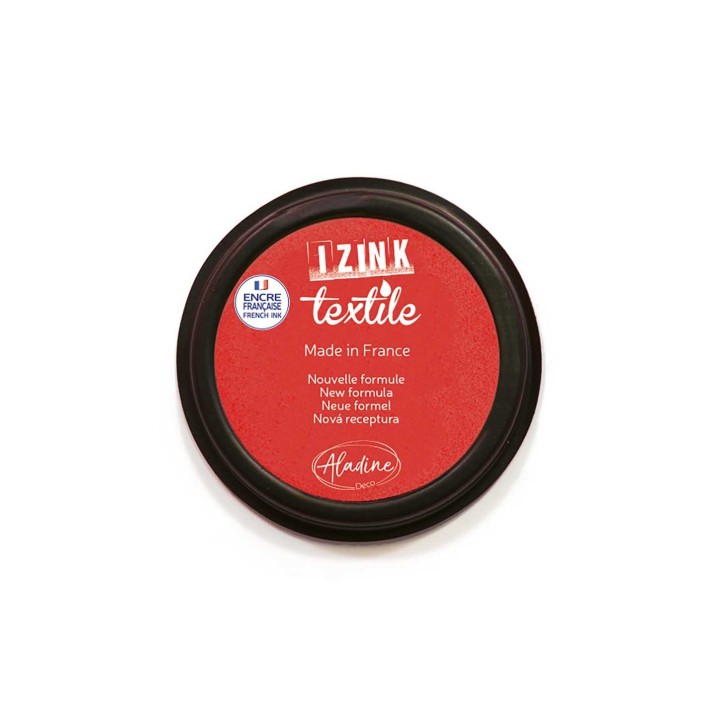 IZINK Textile ink pad for fabrics – red