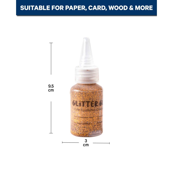 I Am Creative Glitter Glue 30ml Gold