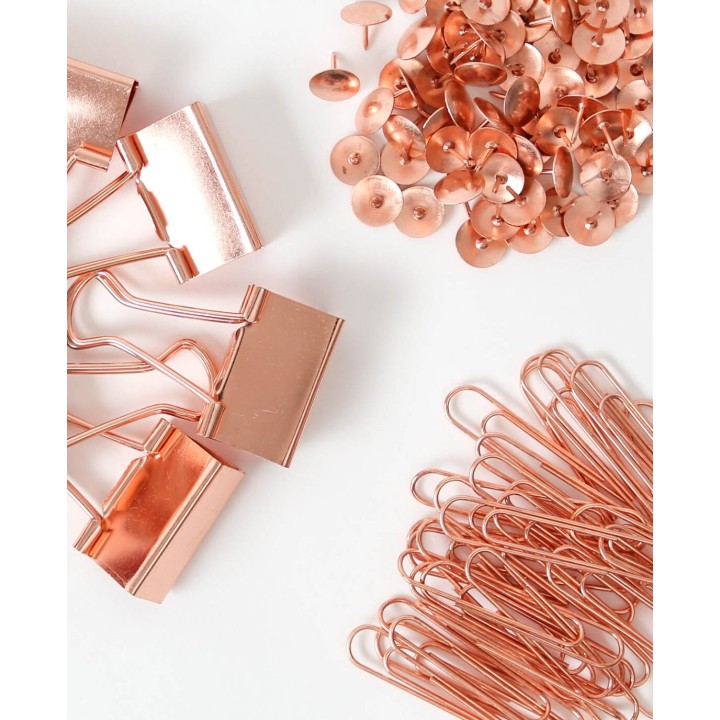 I Am Creative 208-piece Rose Gold Clip Set