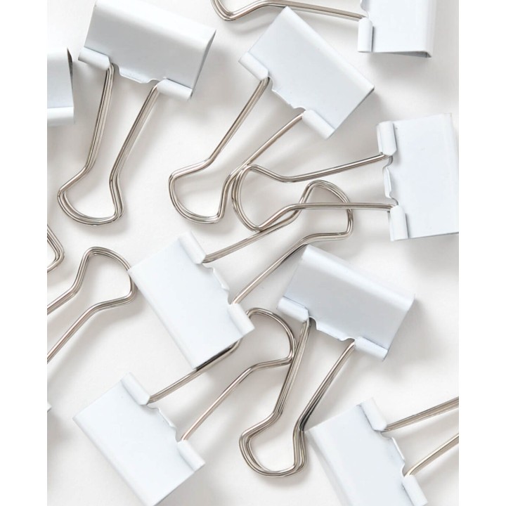 I Am Creative Binder Clips Weiss  10 Stk.