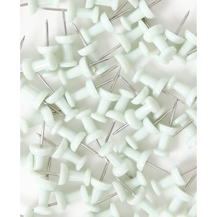 I Am Creative Spilli da bacheca verde chiaro, 100 pezzi