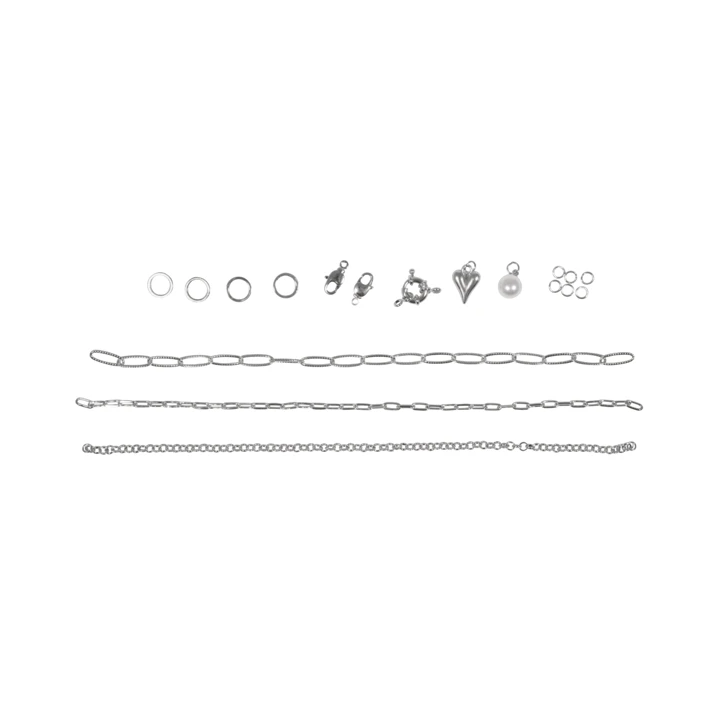 Rayher Armbänder Click & Match Silber 1 Set