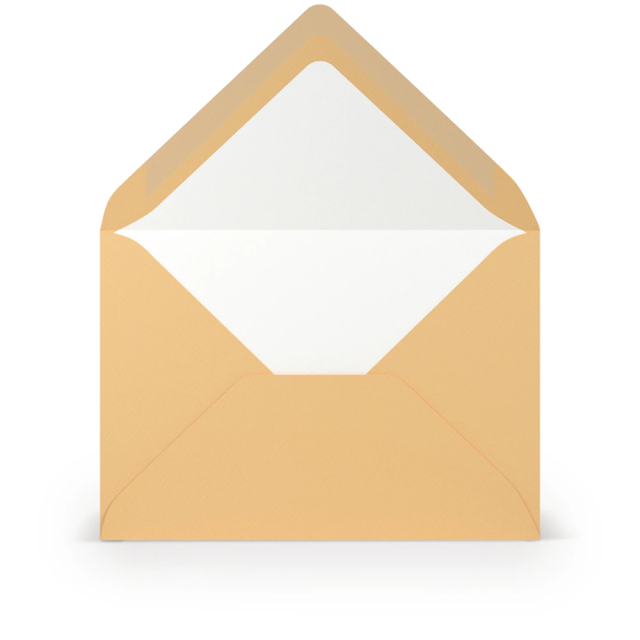 Enveloppes Rössler Paperado C6, lot de 5, jaunes