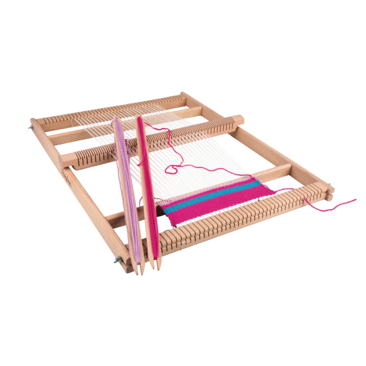 Rayher Wooden school loom, 100% FSC-certified natural wood