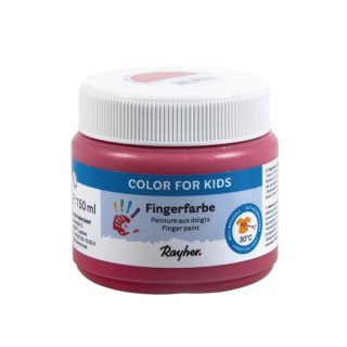 Rayher Colore a dita rosso cardinale 150 ml