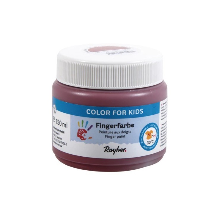 Rayher Earth-brown finger paint, 150ml