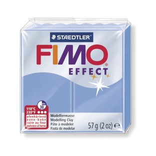 Pâte à modeler Fimo Effect pierre précieuse bleu-gris