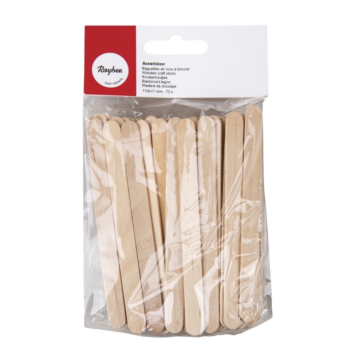 Craft woods natural 72 pcs.