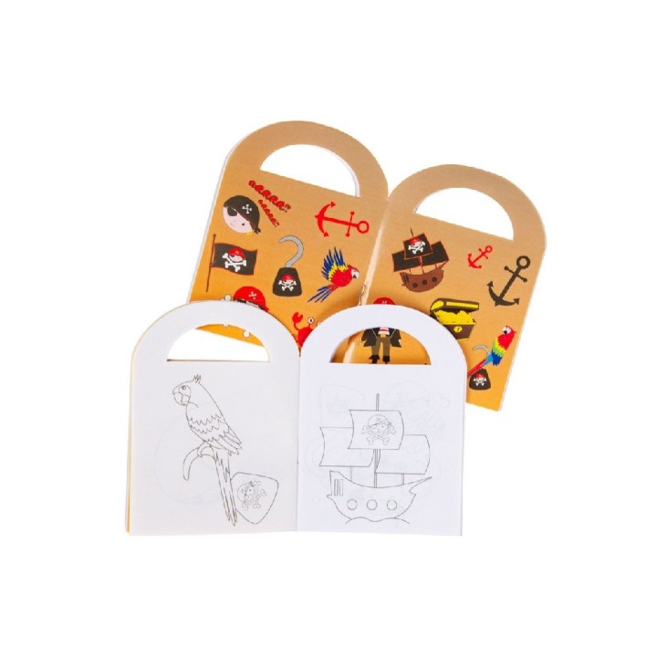 Colouring Book with Pirate Stickers