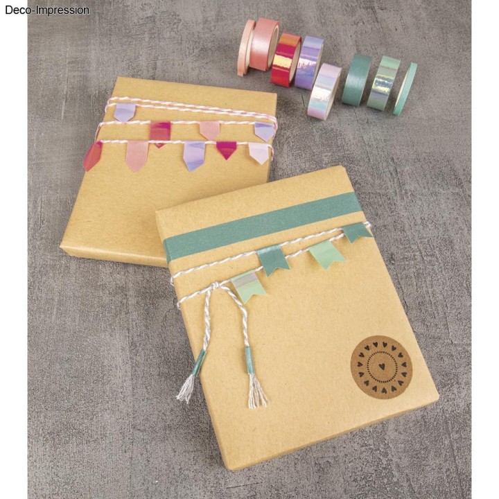 Washi Tape Set Shiny Mix bunt 8 Stk.