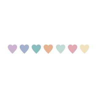 Washi Tape Candy Hearts 10m