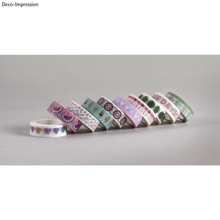 Washi Tape Candy Hearts 10m