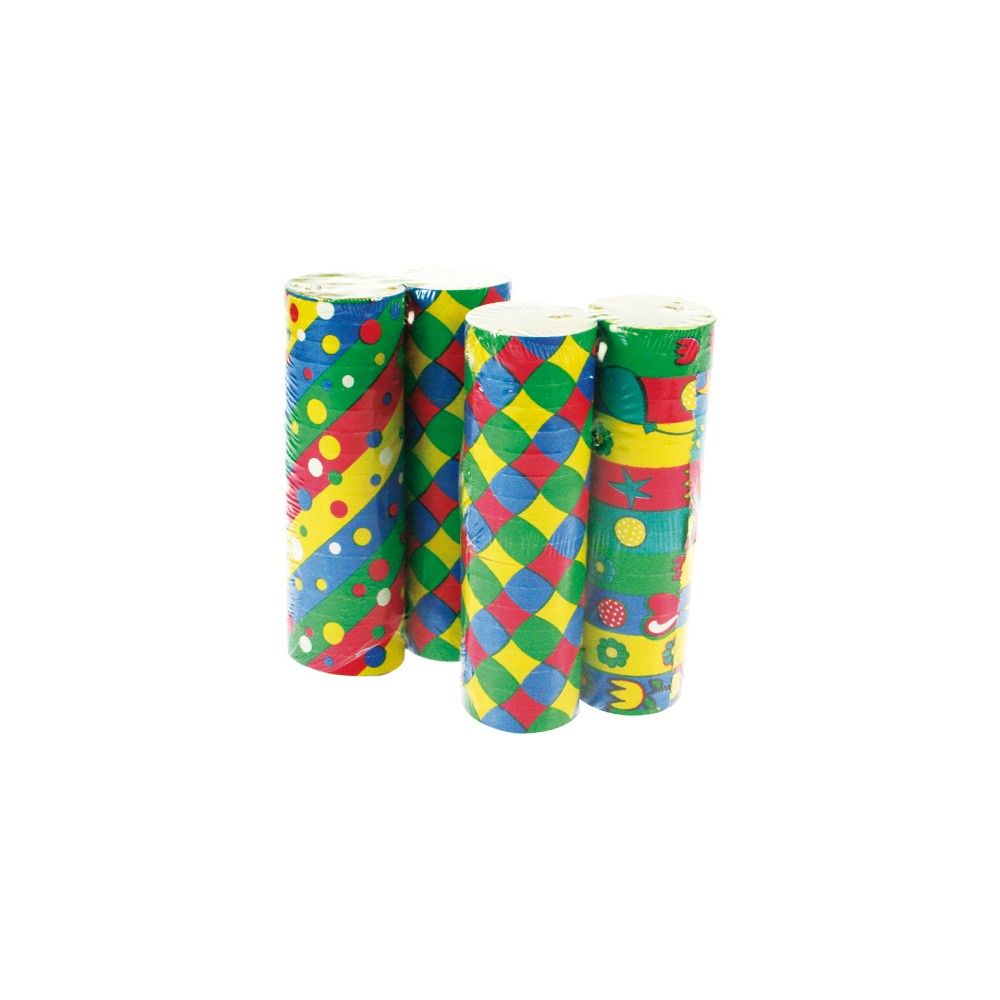 Party streamers set of 2 with colourful party design