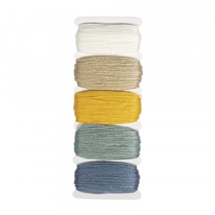 Cotton yarn set pastel 50m