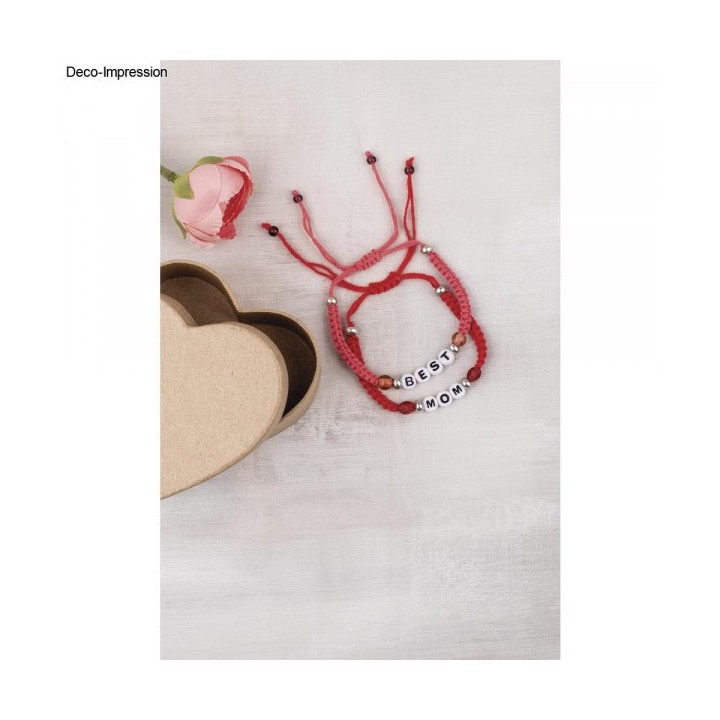 Set de fils de coton rouge 50m