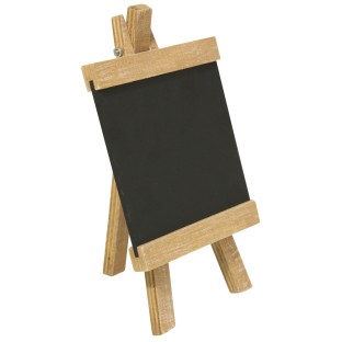Mini chevalet en bois avec tableau 10x18cm