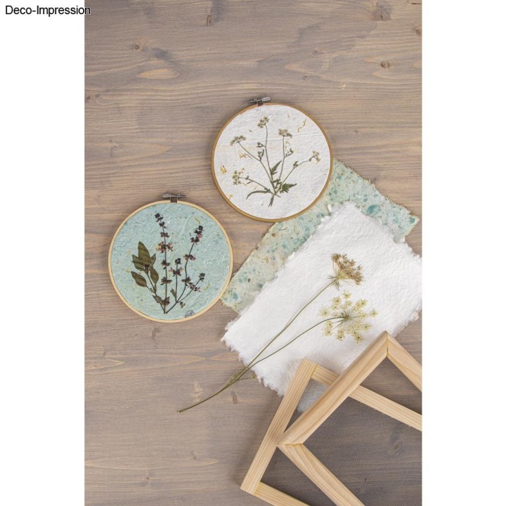 Cerceau à broder en bois 17cm