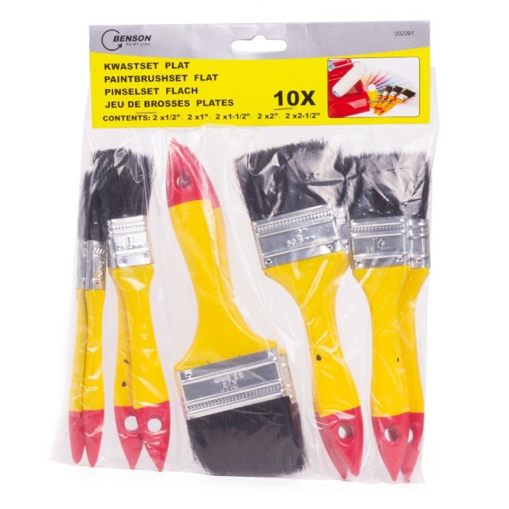 Paintbrush Set flach 10 Stk.