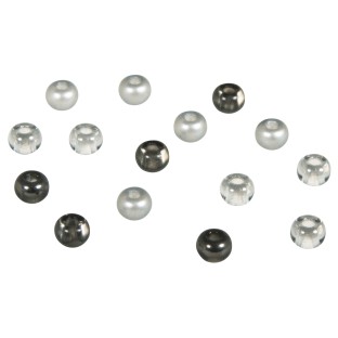 Rocailles mix with large hole 5.5mm stone grey