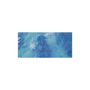 Mélange de plumes bleu foncé 10g