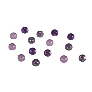 Rocailles-Mix mit Grossloch 5.5mm violett