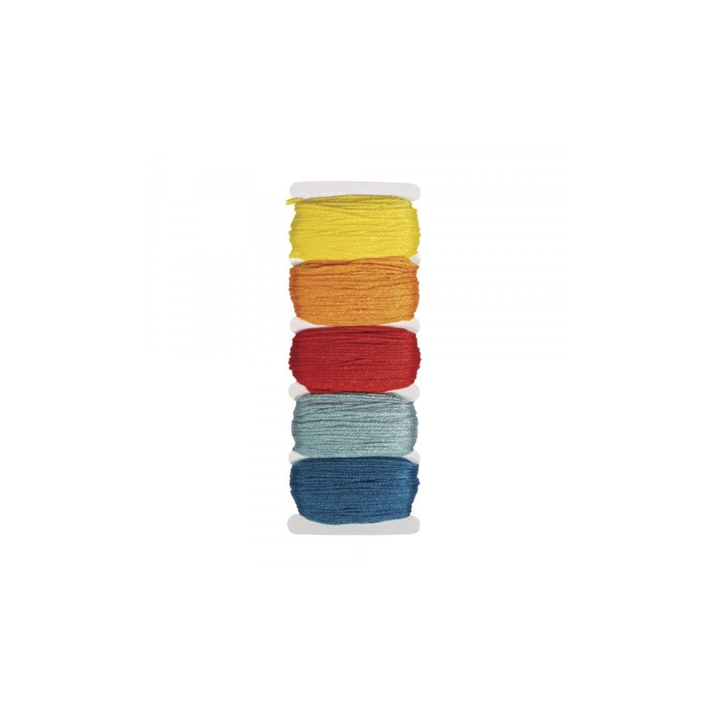 Cotton Yarn Set Rainbow 50m