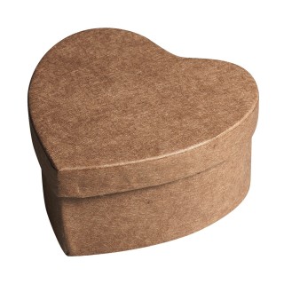 Scatole di cartapesta Set di 4 cuori FSC da 6 cm