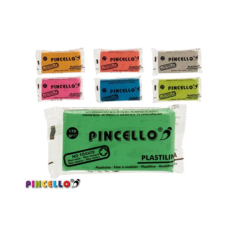 Plasticine set with 7 colours