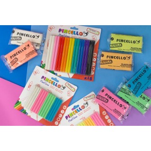Plasticine set with 7 colours